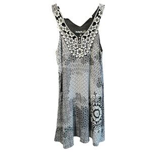 Beautiful Black and White Desigual Sleeveless Dress